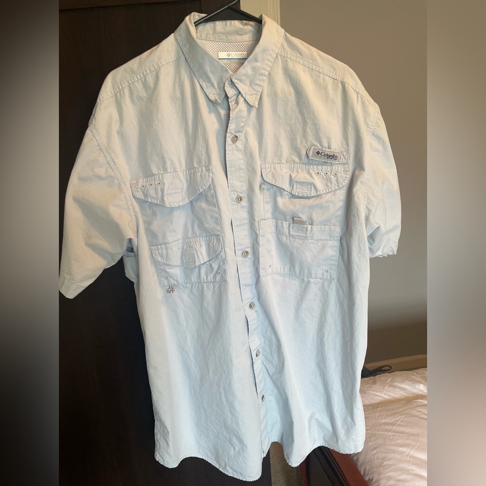Columbia PFG Short Sleeve Shirt Men’s Size L